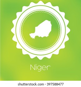 A Map of the country of Niger