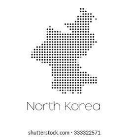 A Map of the country of North Korea