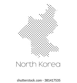 A Map of the country of North Korea