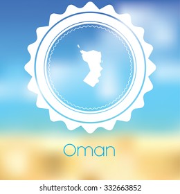 A Map of the country of Oman