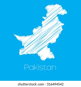 A Map of the country of Pakistan