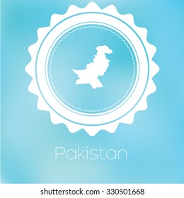 A Map of the country of Pakistan