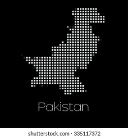 A Map of the country of Pakistan