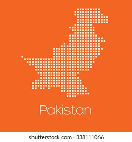 A Map of the country of Pakistan
