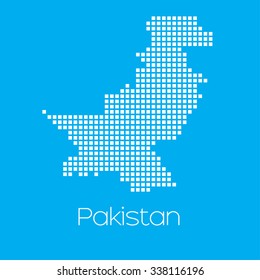 A Map of the country of Pakistan