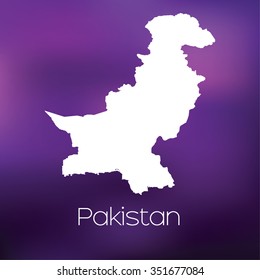A Map of the country of Pakistan