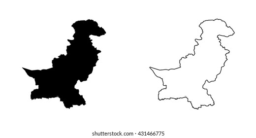 A Map of the country of Pakistan