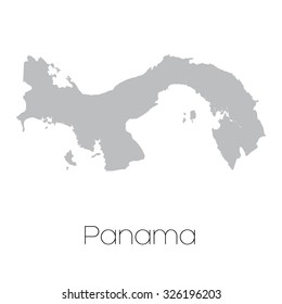 A Map of the country of Panama