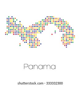 A Map of the country of Panama