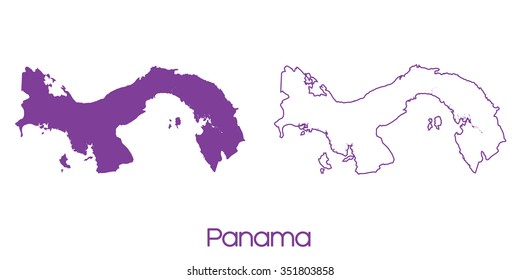 A Map of the country of Panama