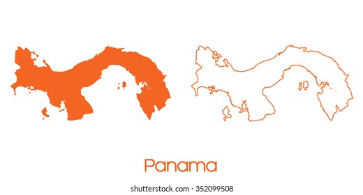 A Map of the country of Panama