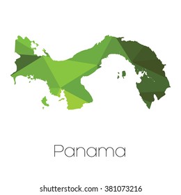 A Map of the country of Panama
