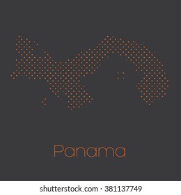 A Map of the country of Panama