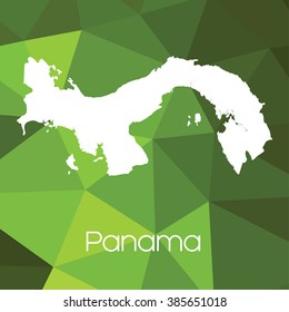 A Map of the country of Panama