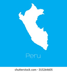 A Map of the country of Peru
