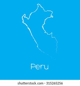A Map of the country of Peru