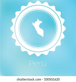 A Map of the country of Peru