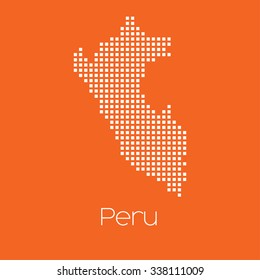 A Map of the country of Peru