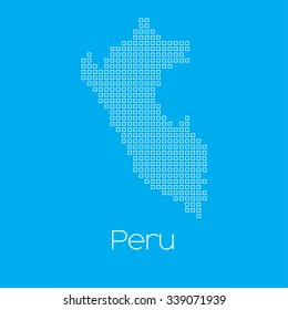 A Map of the country of Peru