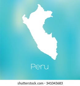A Map of the country of Peru