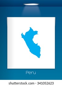 A Map of the country of Peru