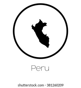 A Map of the country of Peru