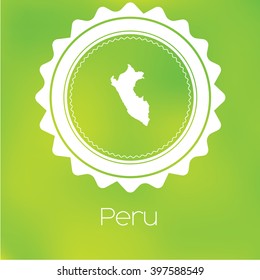A Map of the country of Peru