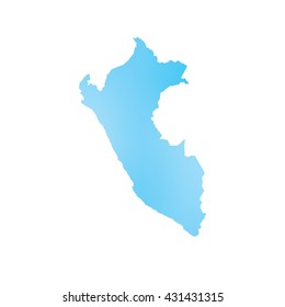 A Map of the country of Peru