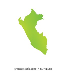 A Map of the country of Peru