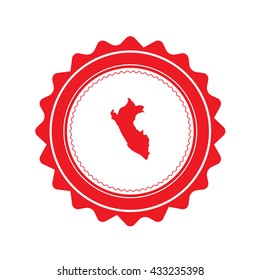 A Map of the country of Peru