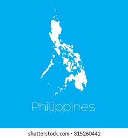 A Map of the country of Philippines