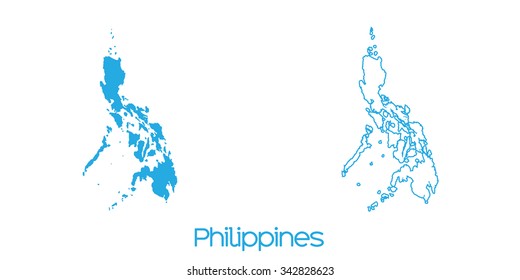 A Map of the country of Philippines