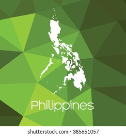 A Map of the country of Philippines