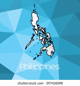 A Map of the country of Philippines