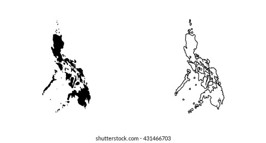 A Map of the country of Philippines