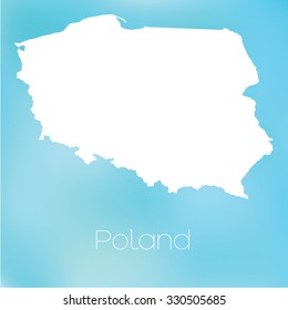 A Map of the country of Poland