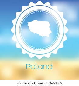 A Map of the country of Poland