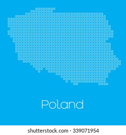 A Map of the country of Poland