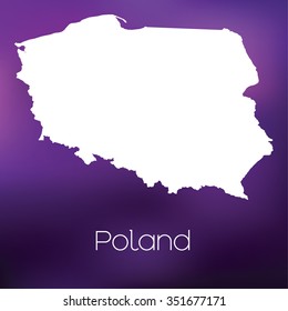 A Map of the country of Poland