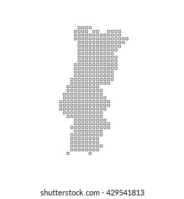 A Map of the country of Portugal