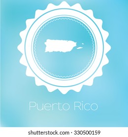 A Map of the country of Puerto Rico