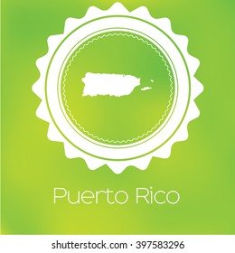 A Map of the country of Puerto Rico