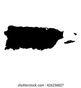 A Map of the country of Puerto Rico