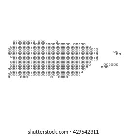 A Map of the country of Puerto Rico