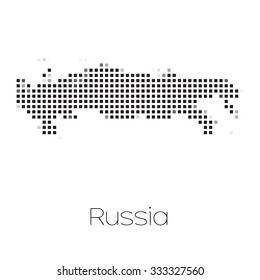 A Map of the country of Russia