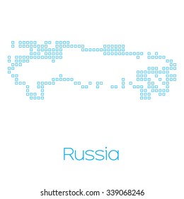 A Map of the country of Russia
