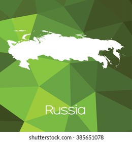 A Map of the country of Russia