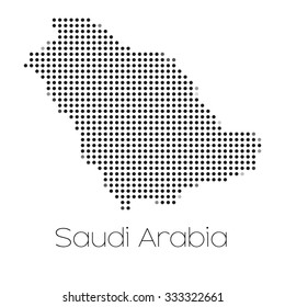 A Map of the country of Saudi Arabia