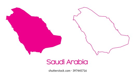 A Map of the country of Saudi Arabia
