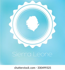 A Map of the country of Sierra Leone